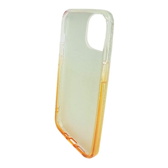 Capa Silicone Gel Brilhante Apple Iphone 13 Pro Dourado