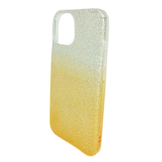 Capa Silicone Gel Brilhante Apple Iphone 13 Dourado