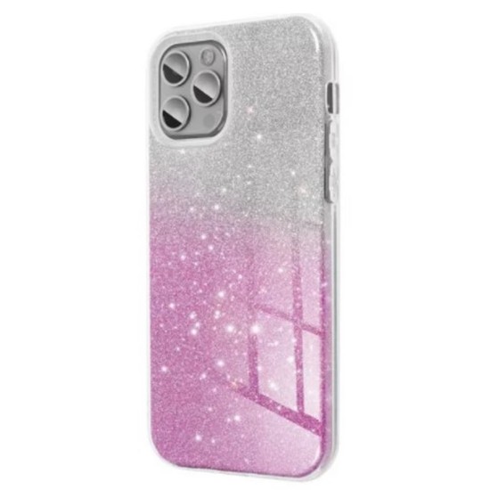 Funda De Gel De Silicona Apple Iphone 13 Pro Max Rosa Glitter