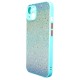 Apple Iphone 13 Green With Camera Protector Glitter Silicone Gel Case