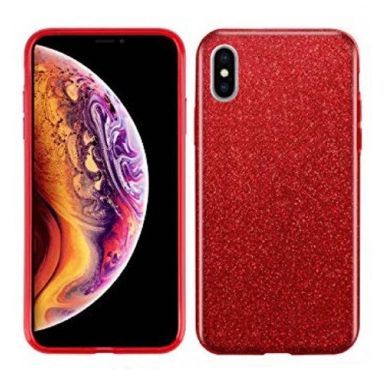 Cover Premium Bling Sparkling For Iphone Xs Max Red