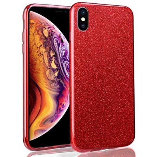 Cover Premium Bling Sparkling For Iphone Xs Max Red