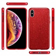 Capa Premium Bling Sparkling Para Iphone Xs Max Rojo