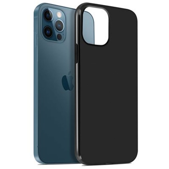 Funda De Gel De Silicona Apple Iphone 11 Pro Negro Brillante