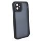 Funda De Gel De Silicona Bumper Apple Iphone 11 Negro Mate Con Protector De Cámara Elektro