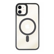 Apple Iphone 11 Black Bumper Silicone Gel Case Magsafe