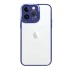 Funda De Gel De Silicona Bumper Apple Iphone 14 Pro Azul Elektro Con Protector De Cámara