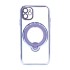 Apple Iphone 11 Blue Magsafe Silicone Case With Finger Ring And Camera Protector Lens