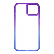 Apple Iphone 14 Gradient Purple Bumper Silicone Gel Case Elektro