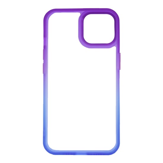 Apple Iphone 14 Gradient Purple Bumper Silicone Gel Case Elektro