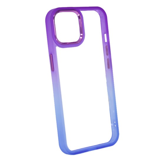 Funda De Gel De Silicona Bumper Apple Iphone 14 Violeta Gradiente Elektro