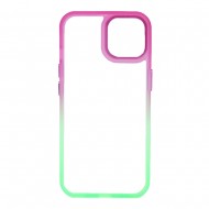 Funda De Gel De Silicona Bumper Apple Iphone 14 Verde Gradiente Elektro