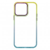 Apple Iphone 14 Pro Max Gradient Yellow Bumper Silicone Gel Case Elektro