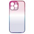 Funda De Gel De Silicona Bumper Apple Iphone 13 Pro Rosa Gradiente Con Protector De Cámara