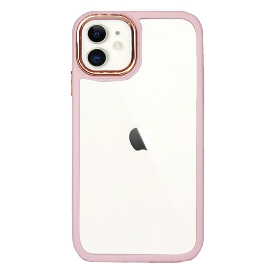 Capa Silicone Gel Bumper Apple Iphone 11 Rosa Clara Elektro