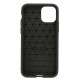 Funda De Gel De Silicona Carbon Apple Iphone 11 Pro Negra Auto Focus Vennus