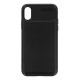 Funda De Gel De Silicona Carbon Apple Iphone X/Xs Negra Auto Focus Vennus