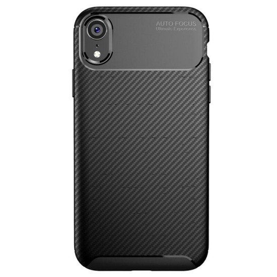 Funda De Gel De Silicona Carbon Apple Iphone Xr Negra Auto Focus Vennus