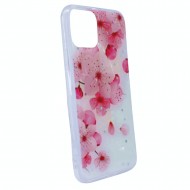 Apple Iphone 11 Pro Cherry Blossom Design Silicone Gel Case