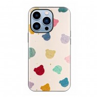 Funda De Silicona TPU Apple Iphone 13 Pro Max Colorido Oso