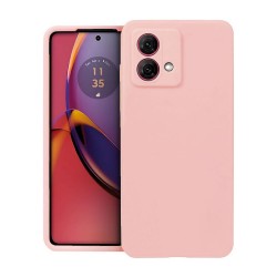 Capa Silicone Motorola Moto G84 Rosa Clara Com Protetor De Câmera Robusta