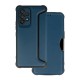 Funda Flip Cover Samsung Galaxy A13 4G Azul Marino Razor Carbon Con Protector De Cámara