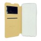 Samsung Galaxy A03s Gold Flip Cover With Candy Window Case