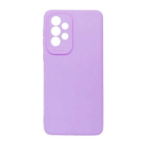 Samsung Galaxy A23 Lilac Silicone Case With 3D Camera Protector