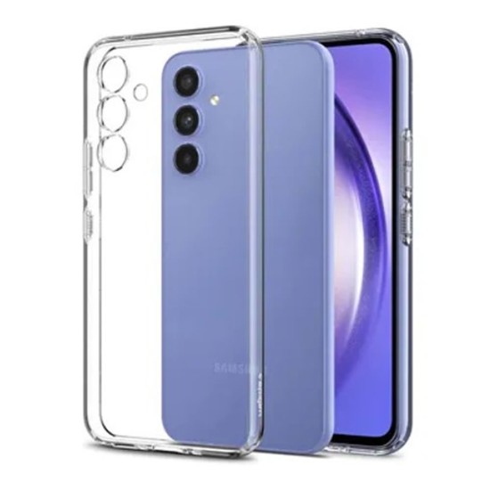 Funda De Silicona Samsung Galaxy A54 5G Transparente Con Protector De Cámara