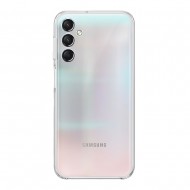 Capa Silicone Samsung Galaxy A24 Transparente Com Protetor De Câmera