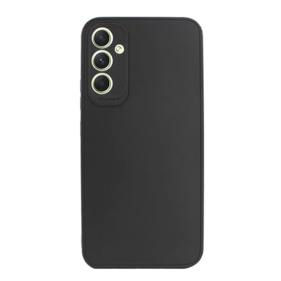 Funda De Silicona Samsung Galaxy A34 5G Negra Con Protector De Cámara 3D