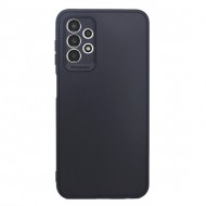 Funda De Silicona Samsung Galaxy A23 Negra Con Protector De Cámara 3D