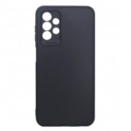 Funda De Silicona Samsung Galaxy A23 Negra Con Protector De Cámara 3D