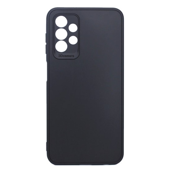 Funda De Silicona Samsung Galaxy A53 5G Negra Con Protector De Cámara 3D