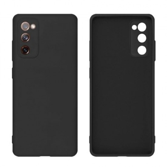 Funda De Gel De Silicona Samsung Galaxy S20 FE Negra Con Protector De Cámara