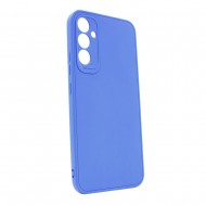 Funda De Gel De Silicona Samsung Galaxy A55 Azul Con Protector De Cámara 3D