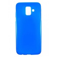 Funda De Silicona Samsung Galaxy A6 2018 Fosco Azul