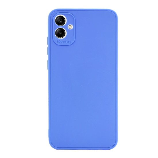 Funda De Gel De Silicona Samsung Galaxy A04e Azul Con Protector De Cámara 3D