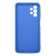 Funda De Silicona Samsung Galaxy A13 4G A135/A137 Azul Con Protector De Cámara 3D