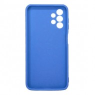 Samsung Galaxy A23 Blue Silicone Case With 3D Camera Protector