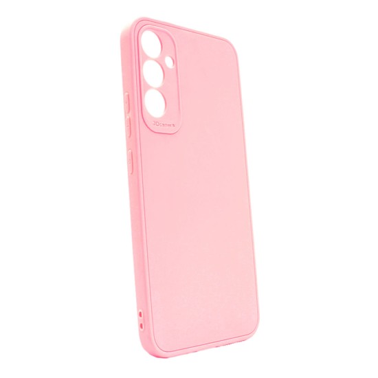 Samsung Galaxy A34 5G Pink Silicone Case With 3D Camera Protector