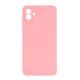 Samsung Galaxy A04 Pink Silicone Case With 3D Camera Protector