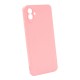 Samsung Galaxy A04 Pink Silicone Case With 3D Camera Protector