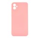 Samsung Galaxy A04e Pink Silicone Gel Case With 3D Camera Protector