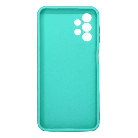 Funda De Silicona Samsung Galaxy A13 4G A135/A137 Verde Turquesa Con Protector De Cámara 3D