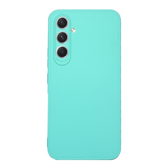 Funda De Silicona Samsung Galaxy A54 Verde Turquesa Con Protector De Cámara 3D