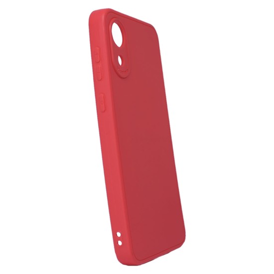 Funda De Silicona Samsung Galaxy A03 Core/A032 Rojo Con Protector De Cámara