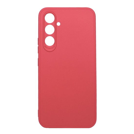 Funda De Silicona Samsung Galaxy A05s Rojo Con Protector De Cámara 3D