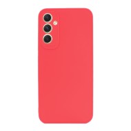 Samsung Galaxy A34 5G Red Silicone Case With 3D Camera Protector