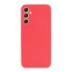 Samsung Galaxy A55 Red Silicone Gel Case With 3D Camera Protector